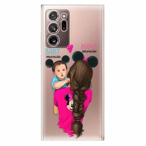 Odolné silikonové pouzdro iSaprio - Mama Mouse Brunette and Boy - Samsung Galaxy Note 20 Ultra obraz