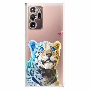 Odolné silikonové pouzdro iSaprio - Leopard With Butterfly - Samsung Galaxy Note 20 Ultra obraz