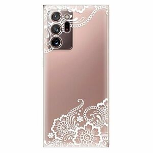 Odolné silikonové pouzdro iSaprio - White Lace 02 - Samsung Galaxy Note 20 Ultra obraz