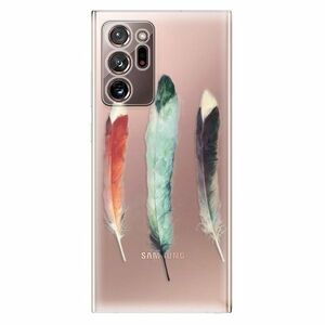 Odolné silikonové pouzdro iSaprio - Three Feathers - Samsung Galaxy Note 20 Ultra obraz