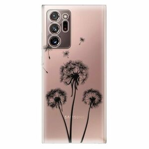 Odolné silikonové pouzdro iSaprio - Three Dandelions - black - Samsung Galaxy Note 20 Ultra obraz