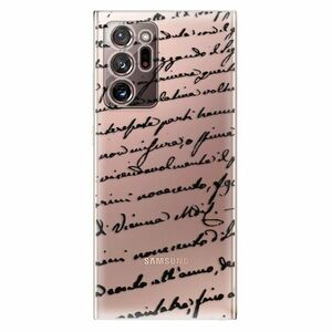 Odolné silikonové pouzdro iSaprio - Handwriting 01 - black - Samsung Galaxy Note 20 Ultra obraz