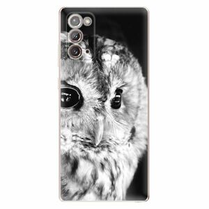 Odolné silikonové pouzdro iSaprio - BW Owl - Samsung Galaxy Note 20 obraz