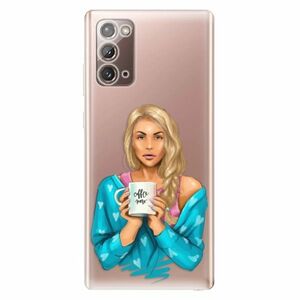 Odolné silikonové pouzdro iSaprio - Coffe Now - Blond - Samsung Galaxy Note 20 obraz