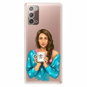 Odolné silikonové pouzdro iSaprio - Coffe Now - Brunette - Samsung Galaxy Note 20 obraz