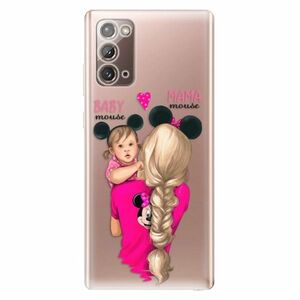 Odolné silikonové pouzdro iSaprio - Mama Mouse Blond and Girl - Samsung Galaxy Note 20 obraz