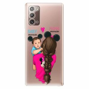 Odolné silikonové pouzdro iSaprio - Mama Mouse Brunette and Boy - Samsung Galaxy Note 20 obraz