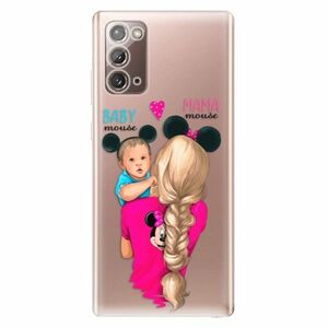 Odolné silikonové pouzdro iSaprio - Mama Mouse Blonde and Boy - Samsung Galaxy Note 20 obraz