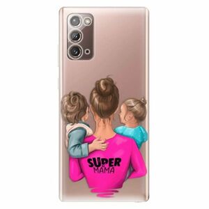 Odolné silikonové pouzdro iSaprio - Super Mama - Boy and Girl - Samsung Galaxy Note 20 obraz
