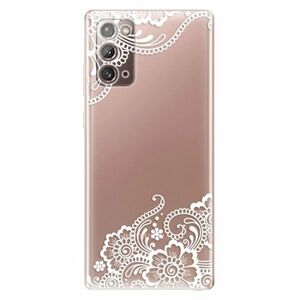 Odolné silikonové pouzdro iSaprio - White Lace 02 - Samsung Galaxy Note 20 obraz
