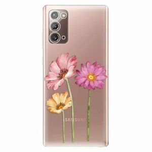 Odolné silikonové pouzdro iSaprio - Three Flowers - Samsung Galaxy Note 20 obraz