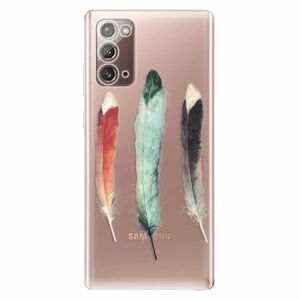 Odolné silikonové pouzdro iSaprio - Three Feathers - Samsung Galaxy Note 20 obraz