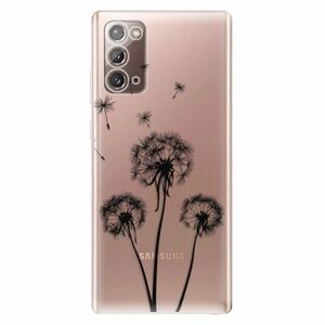 Odolné silikonové pouzdro iSaprio - Three Dandelions - black - Samsung Galaxy Note 20 obraz