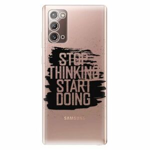 Odolné silikonové pouzdro iSaprio - Start Doing - black - Samsung Galaxy Note 20 obraz
