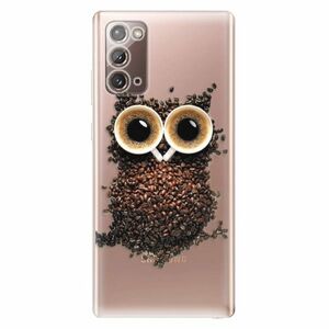 Odolné silikonové pouzdro iSaprio - Owl And Coffee - Samsung Galaxy Note 20 obraz