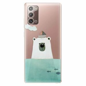 Odolné silikonové pouzdro iSaprio - Bear With Boat - Samsung Galaxy Note 20 obraz