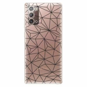 Odolné silikonové pouzdro iSaprio - Abstract Triangles 03 - black - Samsung Galaxy Note 20 obraz