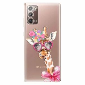 Odolné silikonové pouzdro iSaprio - Lady Giraffe - Samsung Galaxy Note 20 obraz