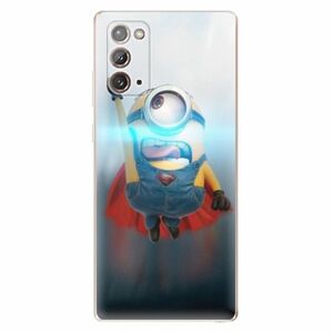 Odolné silikonové pouzdro iSaprio - Mimons Superman 02 - Samsung Galaxy Note 20 obraz