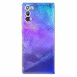 Odolné silikonové pouzdro iSaprio - Purple Feathers - Samsung Galaxy Note 20 obraz