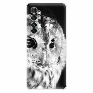 Odolné silikonové pouzdro iSaprio - BW Owl - Xiaomi Mi Note 10 Lite obraz