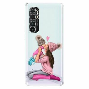 Odolné silikonové pouzdro iSaprio - Kissing Mom - Brunette and Girl - Xiaomi Mi Note 10 Lite obraz