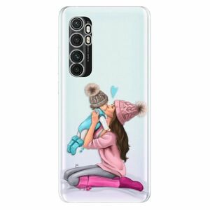 Odolné silikonové pouzdro iSaprio - Kissing Mom - Brunette and Boy - Xiaomi Mi Note 10 Lite obraz