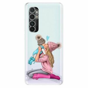 Odolné silikonové pouzdro iSaprio - Kissing Mom - Blond and Boy - Xiaomi Mi Note 10 Lite obraz