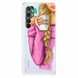 Odolné silikonové pouzdro iSaprio - My Coffe and Blond Girl - Xiaomi Mi Note 10 Lite obraz