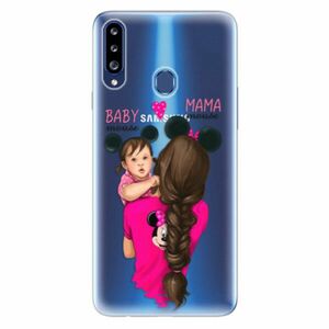 Odolné silikonové pouzdro iSaprio - Mama Mouse Brunette and Girl - Samsung Galaxy A20s obraz