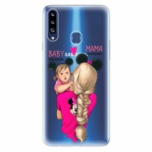 Odolné silikonové pouzdro iSaprio - Mama Mouse Blond and Girl - Samsung Galaxy A20s obraz