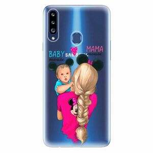 Odolné silikonové pouzdro iSaprio - Mama Mouse Blonde and Boy - Samsung Galaxy A20s obraz