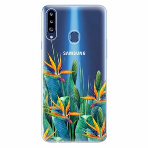 Odolné silikonové pouzdro iSaprio - Exotic Flowers - Samsung Galaxy A20s obraz