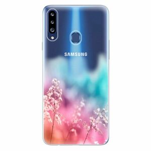 Odolné silikonové pouzdro iSaprio - Rainbow Grass - Samsung Galaxy A20s obraz