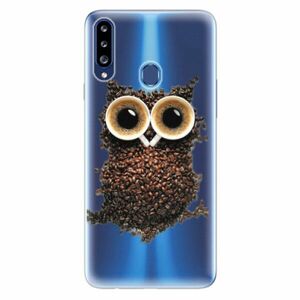 Odolné silikonové pouzdro iSaprio - Owl And Coffee - Samsung Galaxy A20s obraz
