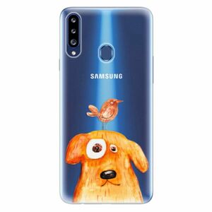 Odolné silikonové pouzdro iSaprio - Dog And Bird - Samsung Galaxy A20s obraz