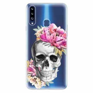 Odolné silikonové pouzdro iSaprio - Pretty Skull - Samsung Galaxy A20s obraz