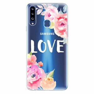 Odolné silikonové pouzdro iSaprio - Love - Samsung Galaxy A20s obraz