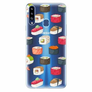 Odolné silikonové pouzdro iSaprio - Sushi Pattern - Samsung Galaxy A20s obraz
