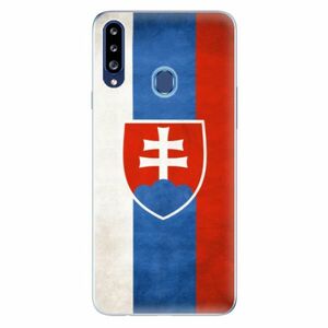 Odolné silikonové pouzdro iSaprio - Slovakia Flag - Samsung Galaxy A20s obraz