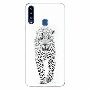 Odolné silikonové pouzdro iSaprio - White Jaguar - Samsung Galaxy A20s obraz