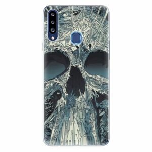 Odolné silikonové pouzdro iSaprio - Abstract Skull - Samsung Galaxy A20s obraz