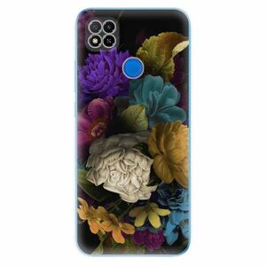 Odolné silikonové pouzdro iSaprio - Dark Flowers - Xiaomi Redmi 9C obraz