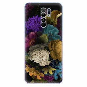 Odolné silikonové pouzdro iSaprio - Dark Flowers - Xiaomi Redmi 9 obraz