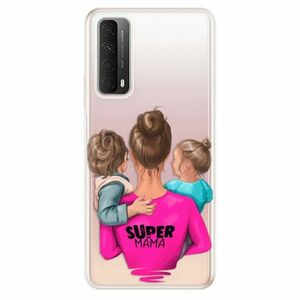 Odolné silikonové pouzdro iSaprio - Super Mama - Boy and Girl - Huawei P Smart 2021 obraz