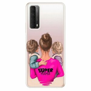 Odolné silikonové pouzdro iSaprio - Super Mama - Two Boys - Huawei P Smart 2021 obraz