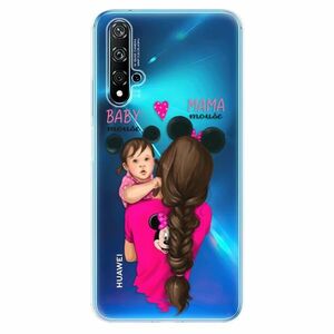 Odolné silikonové pouzdro iSaprio - Mama Mouse Brunette and Girl - Huawei Nova 5T obraz