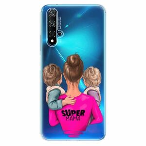 Odolné silikonové pouzdro iSaprio - Super Mama - Two Boys - Huawei Nova 5T obraz