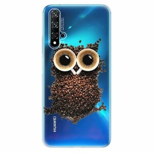 Odolné silikonové pouzdro iSaprio - Owl And Coffee - Huawei Nova 5T obraz