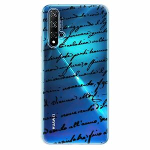 Odolné silikonové pouzdro iSaprio - Handwriting 01 - black - Huawei Nova 5T obraz